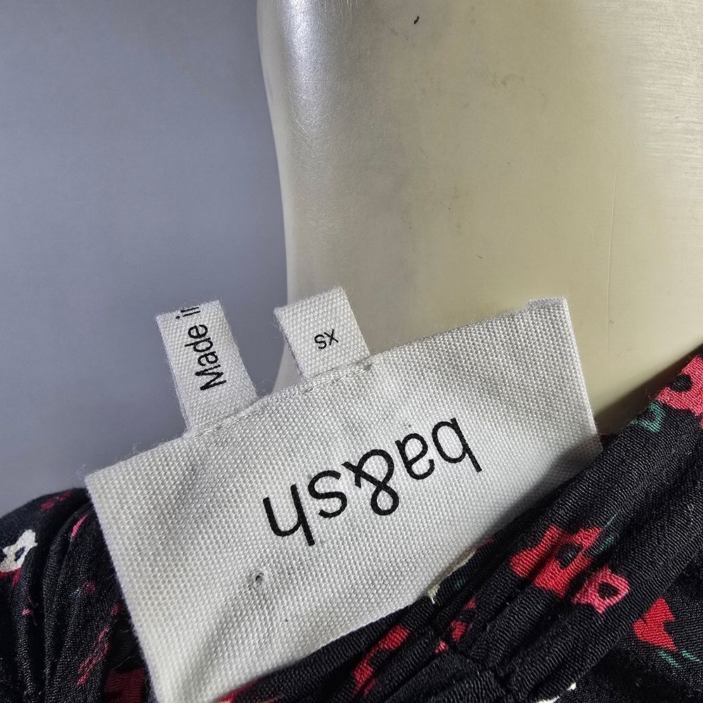 ba&sh Xs Black and White Asymmetrical Wrap Dress R9 - Picture 5 of 5